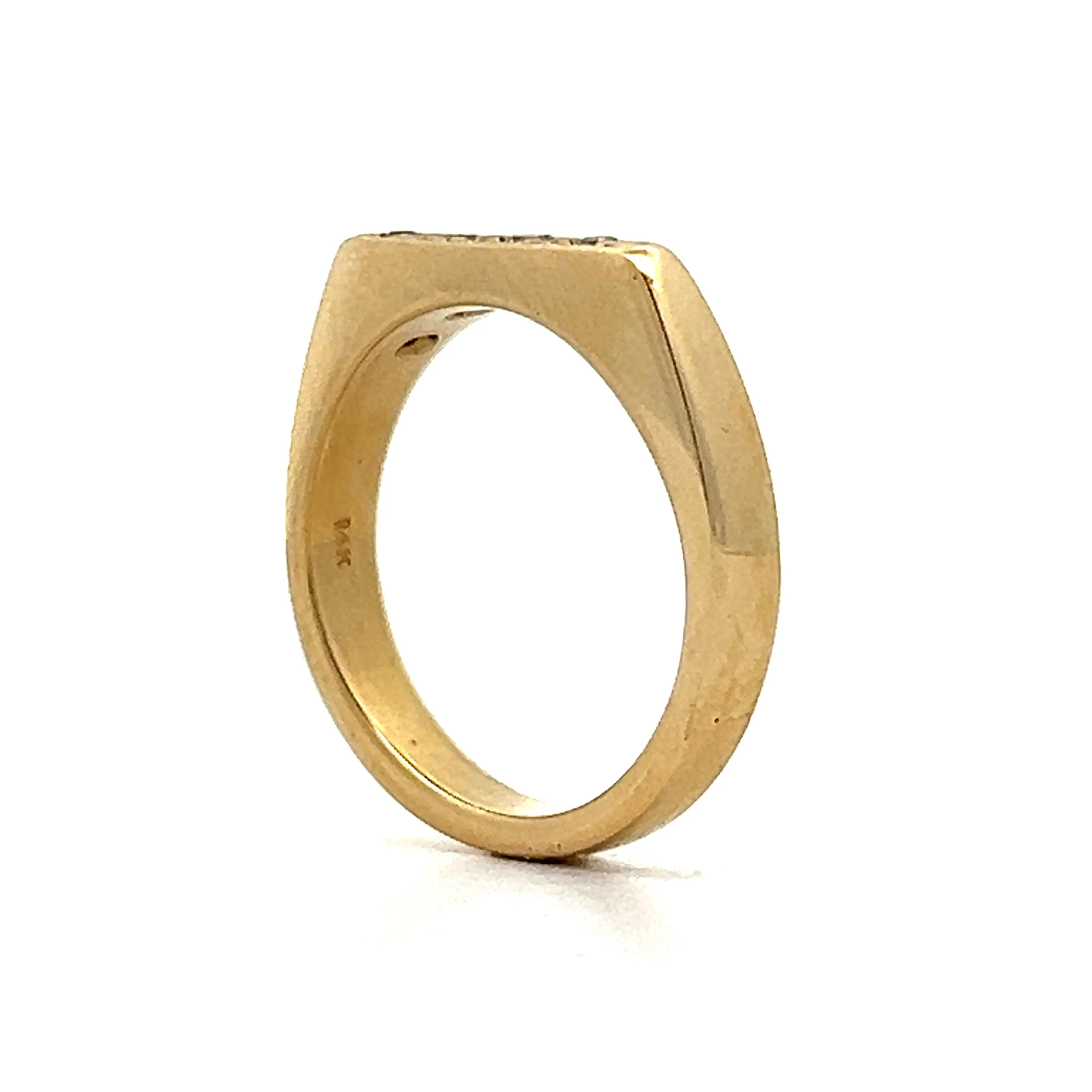 .06 Round Diamond Stacking Ring in 14k Yellow Gold