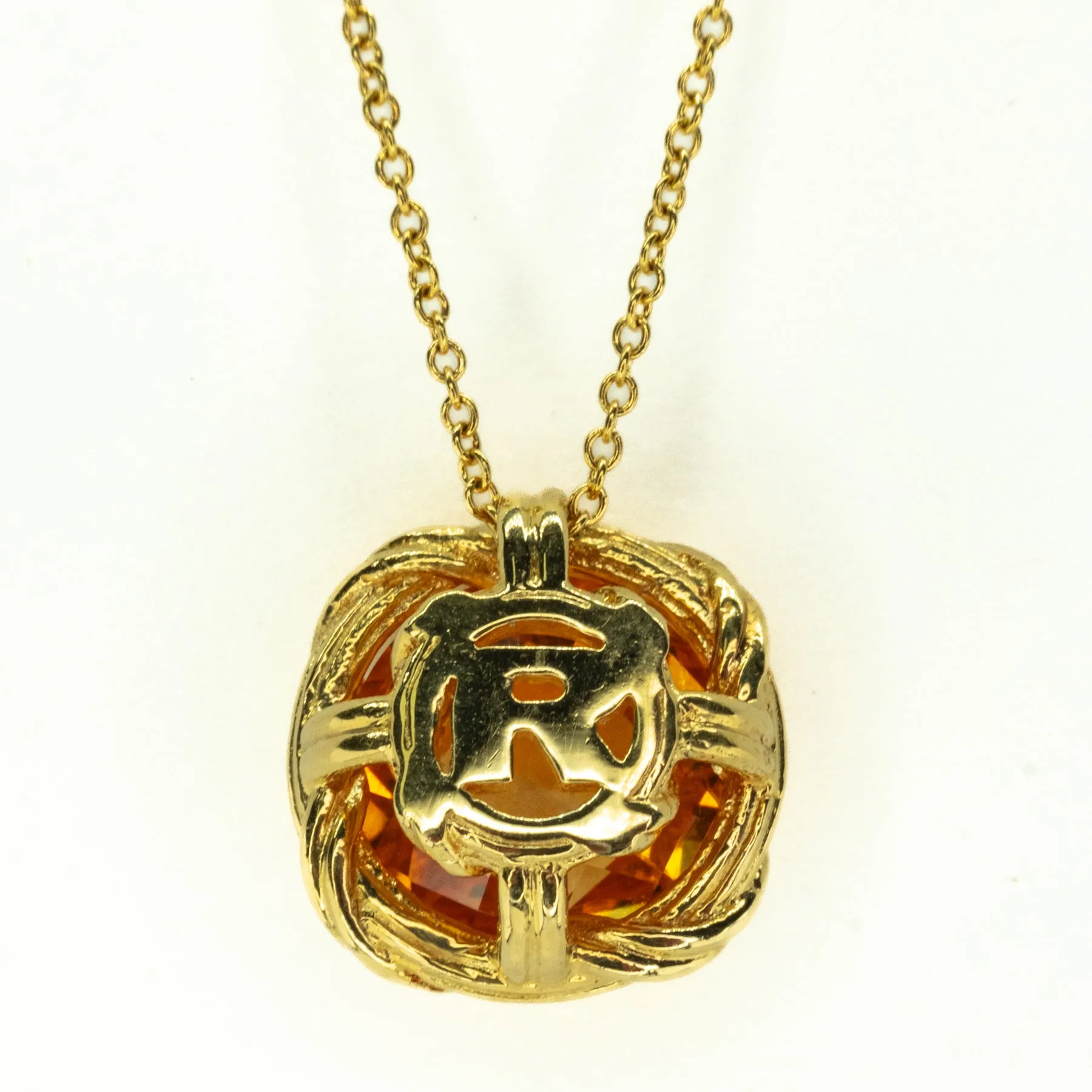 10.20ctw Peter Thomas Roth Citrine Gemstone Pendant and 18" Chain in 18K Yellow Gold