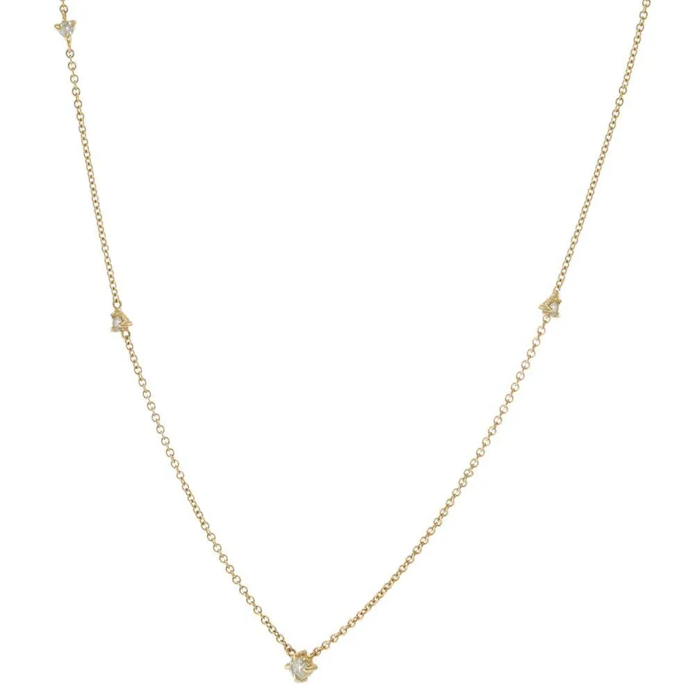 14KT Yellow Gold Diamond Necklace