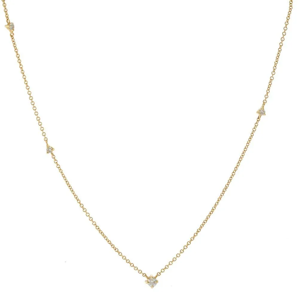 14KT Yellow Gold Diamond Necklace