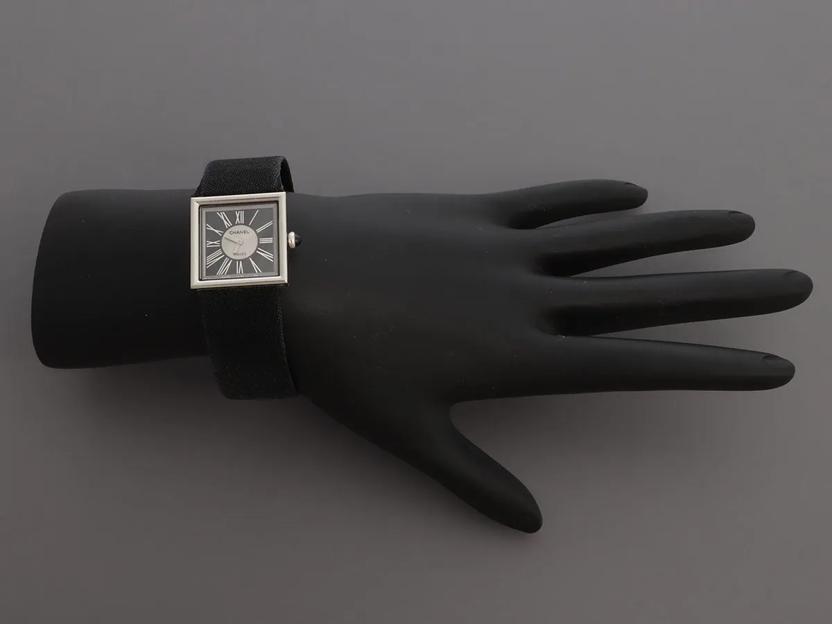 Chanel Platinum Matelass Watch 19mm