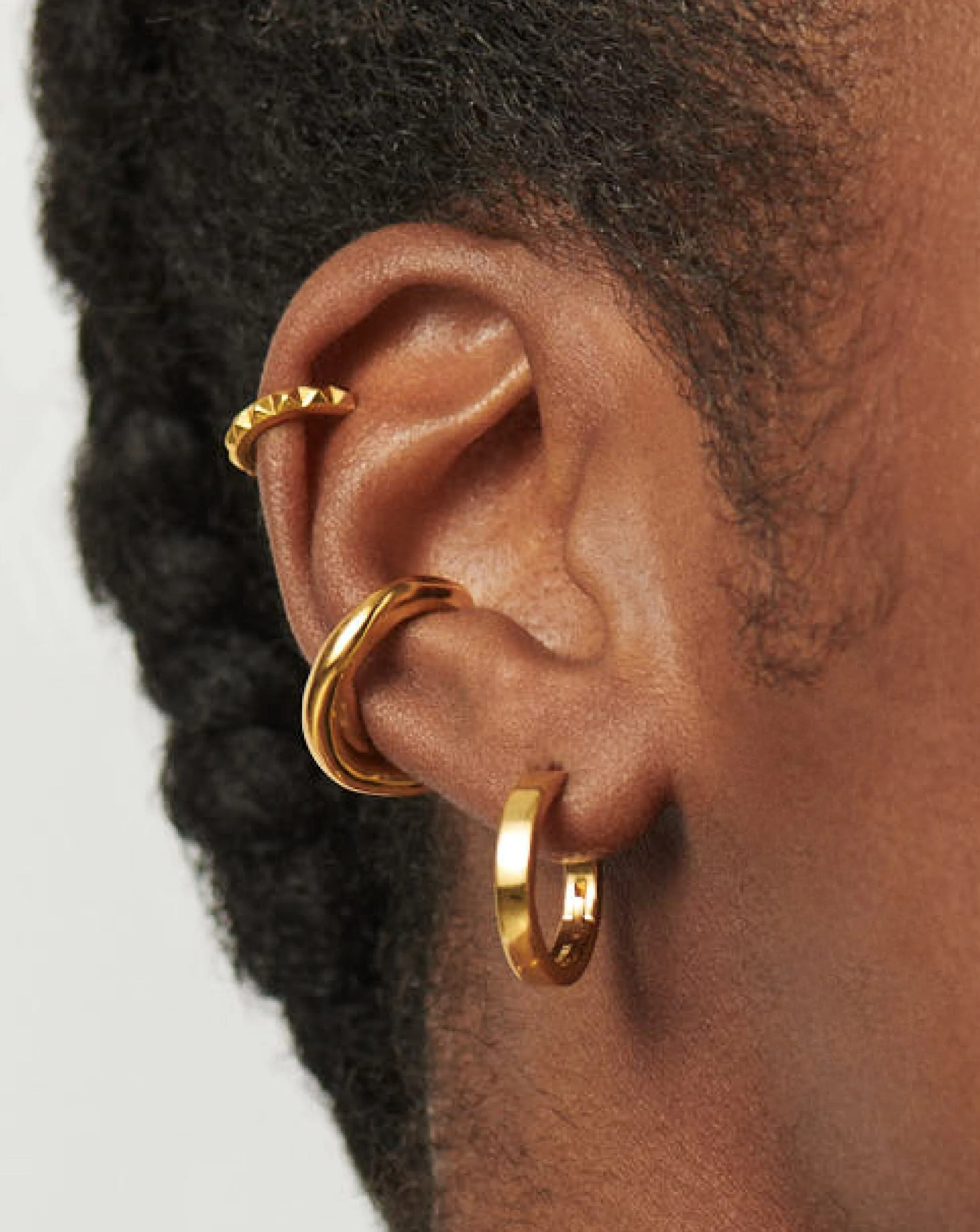 Classic Flat Small Hoop Earrings | 18k Gold Vermeil