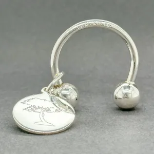 Estate Tiffany & Co. SS Tree Charm Key Ring