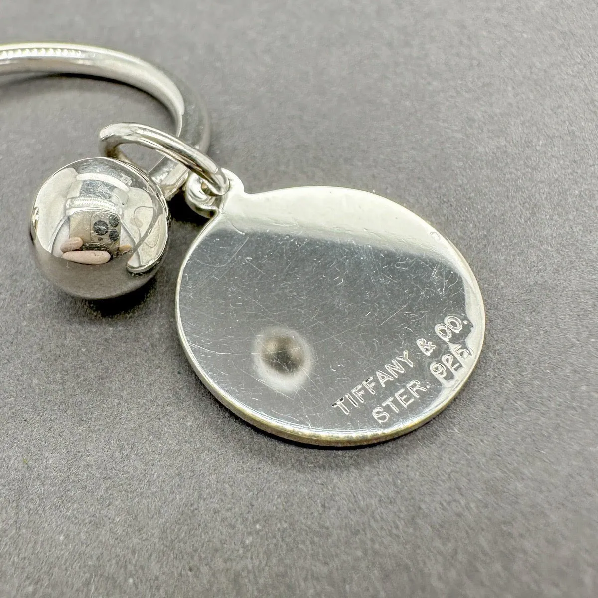 Estate Tiffany & Co. SS Tree Charm Key Ring