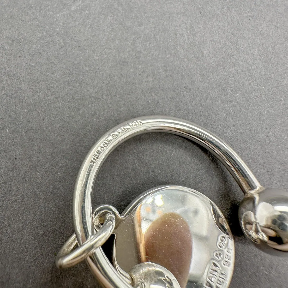 Estate Tiffany & Co. SS Tree Charm Key Ring