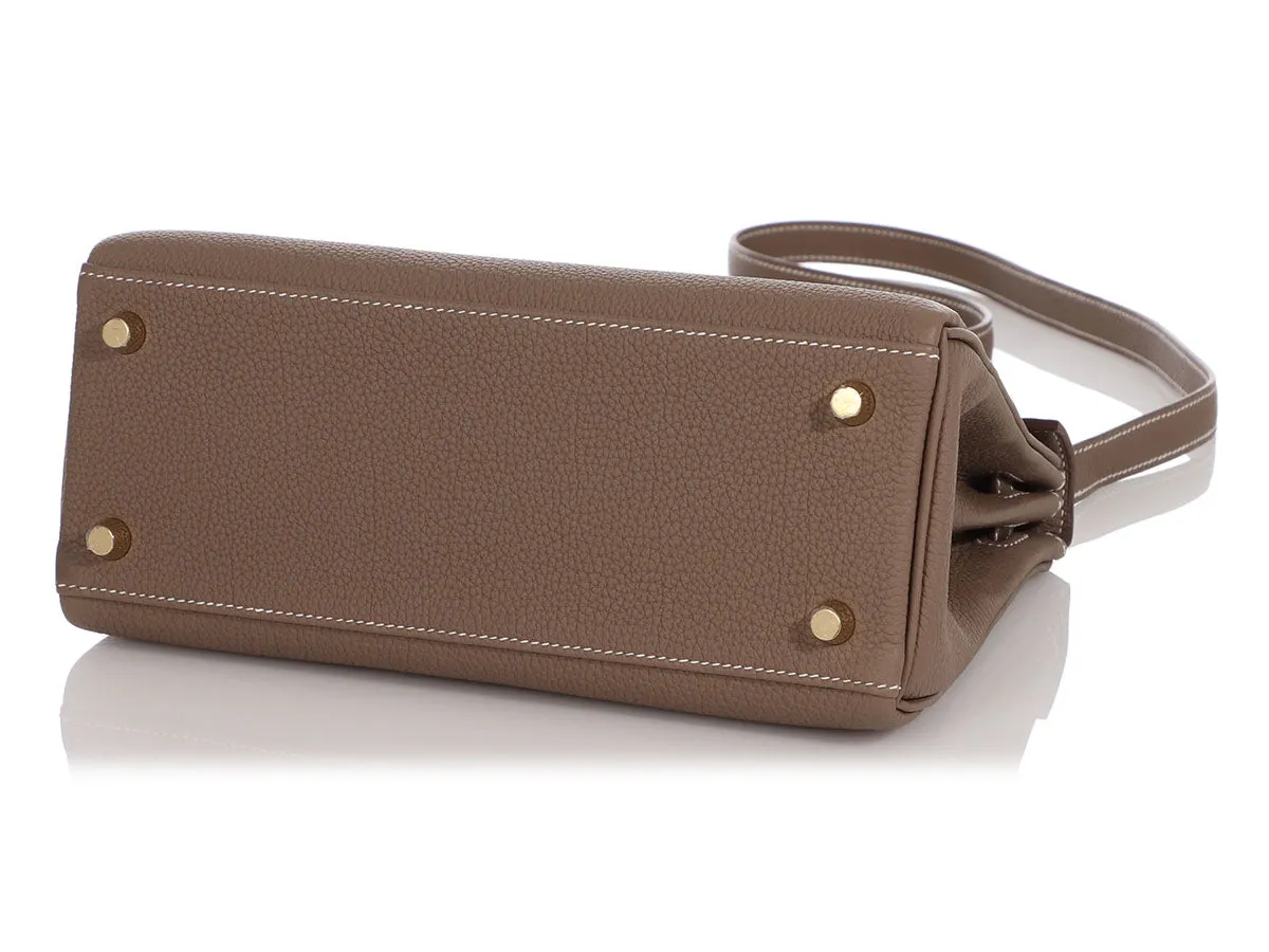 Herms Etoupe Togo Kelly 25