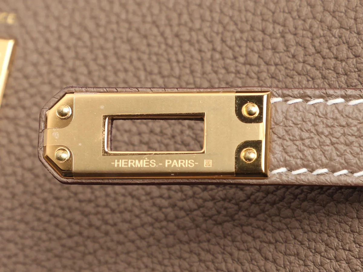 Herms Etoupe Togo Kelly 25