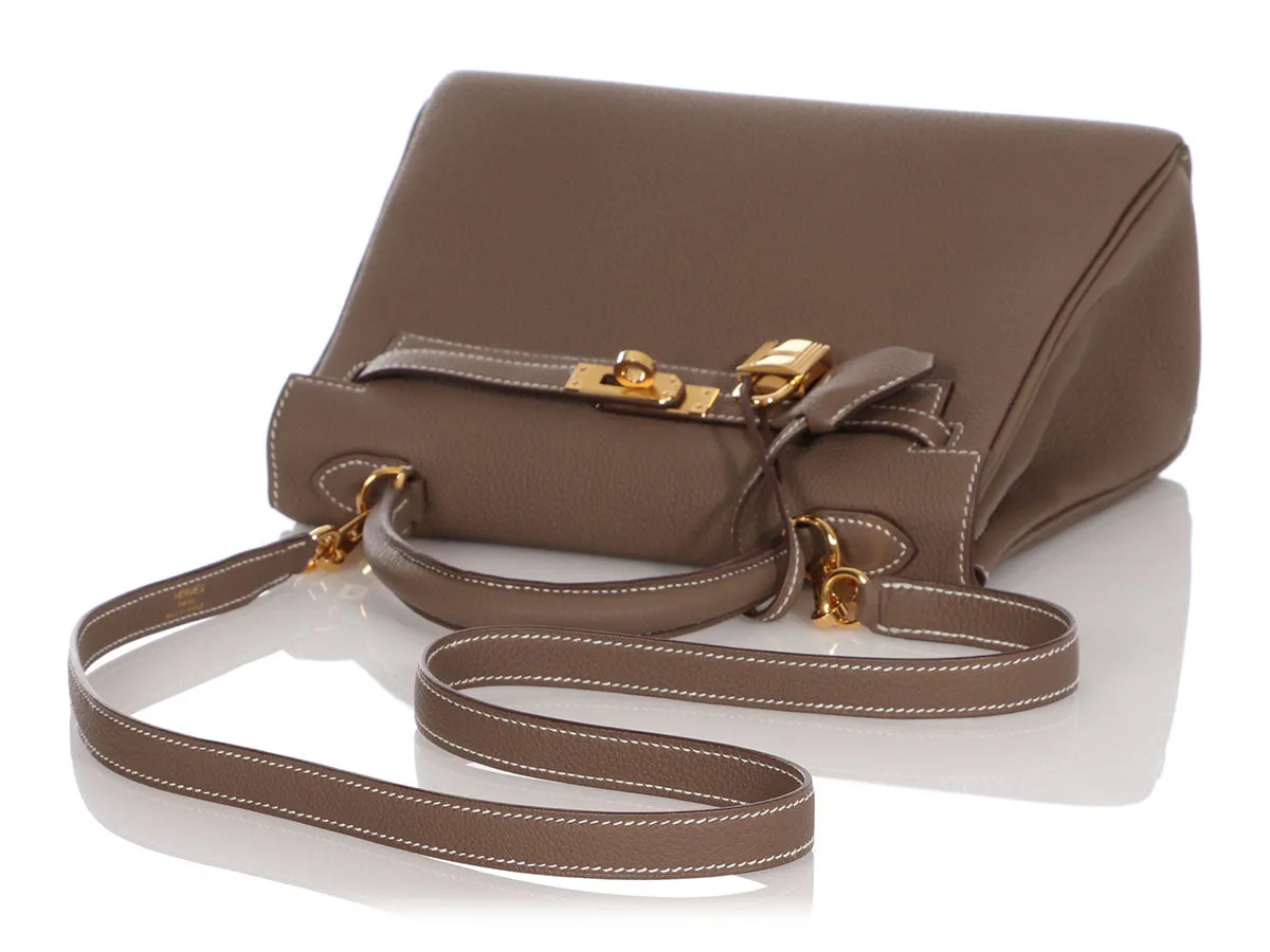 Herms Etoupe Togo Kelly 25