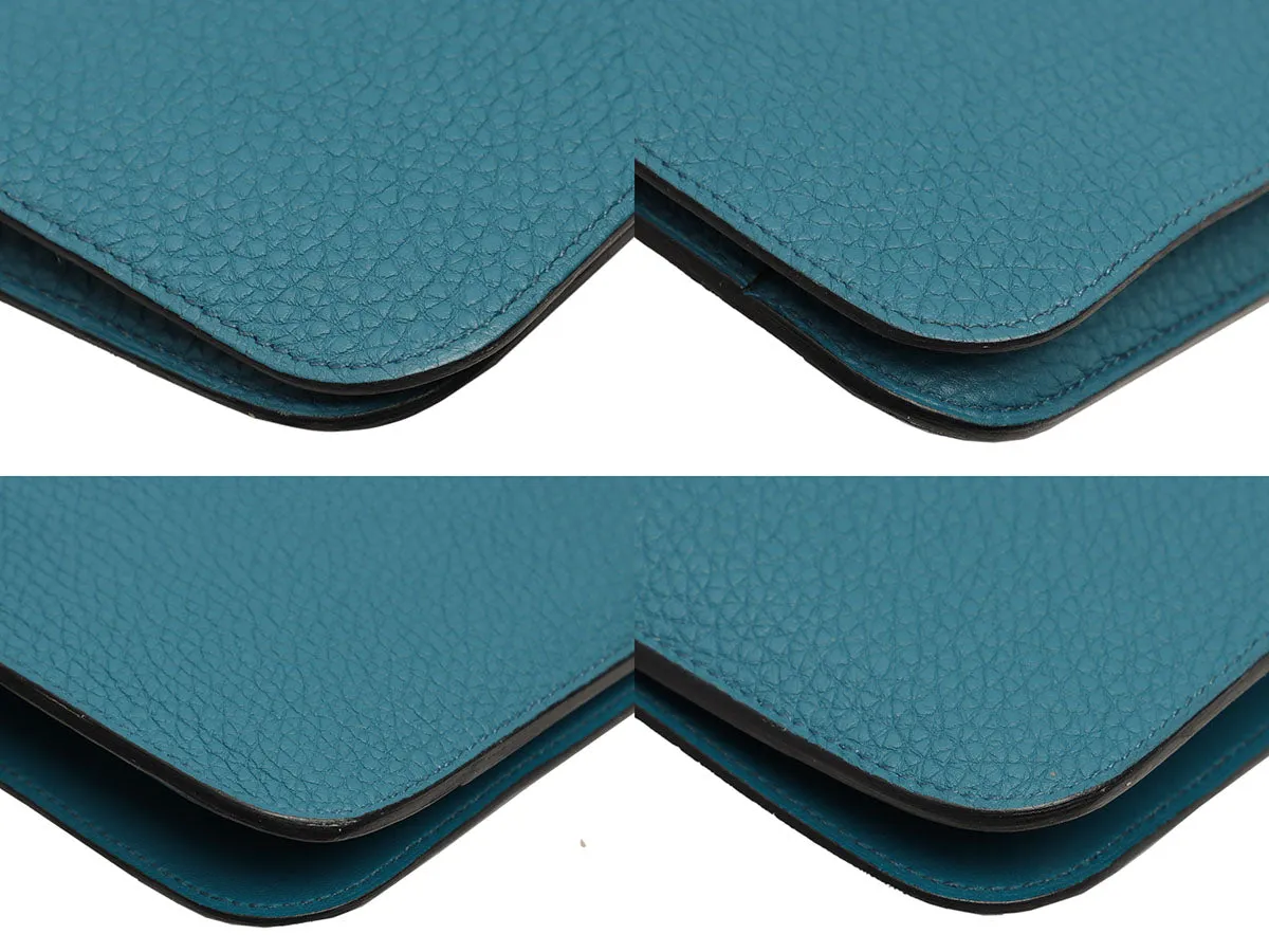 Herms Turquoise Clmence Dogon Wallet