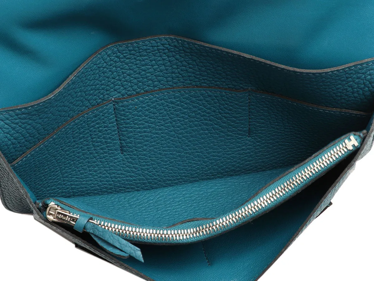 Herms Turquoise Clmence Dogon Wallet