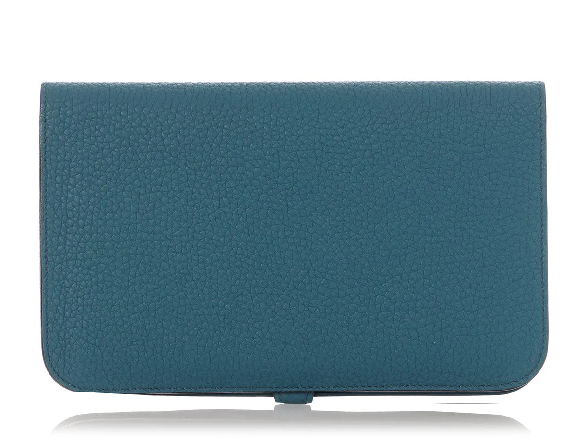 Herms Turquoise Clmence Dogon Wallet