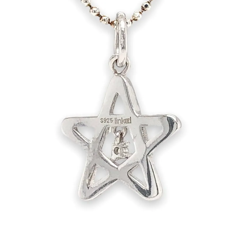 SS CZ Star Pendant