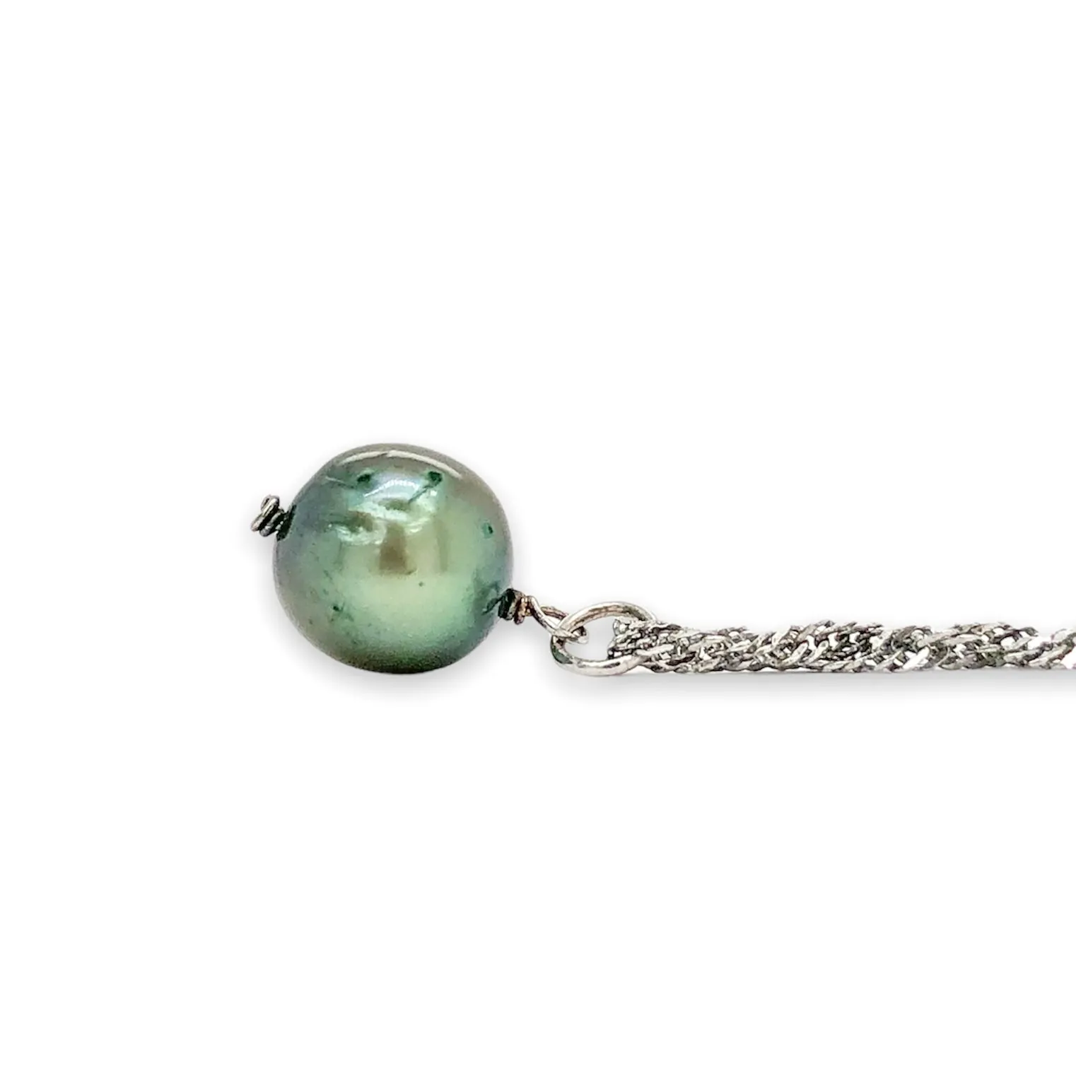 SS Multicolor Freshwater 7 Pearl Pendant Set